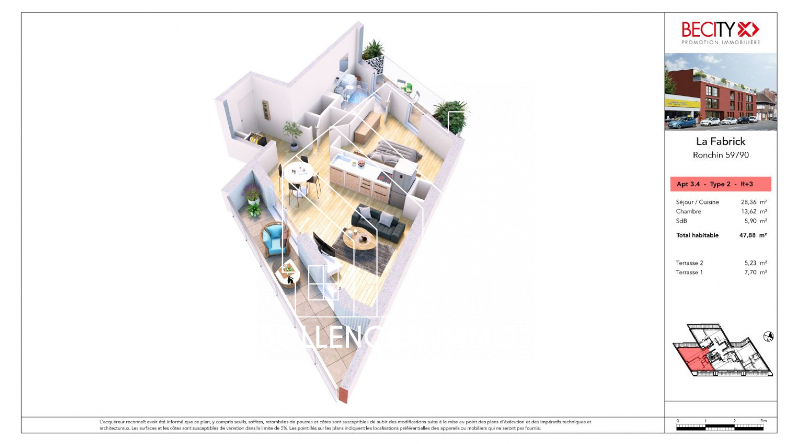 Image_3, Appartement, Ronchin, ref :FAB34